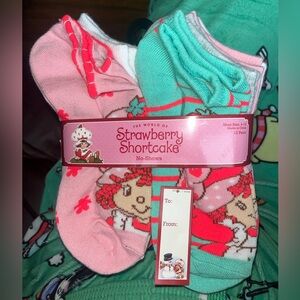 Strawberry Shortcake Colorful No-Show Socks Set 12 Pairs SZ OS NEW NWT